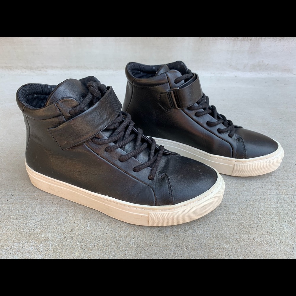 Royal Republiq High-top Leather Sneakers Black